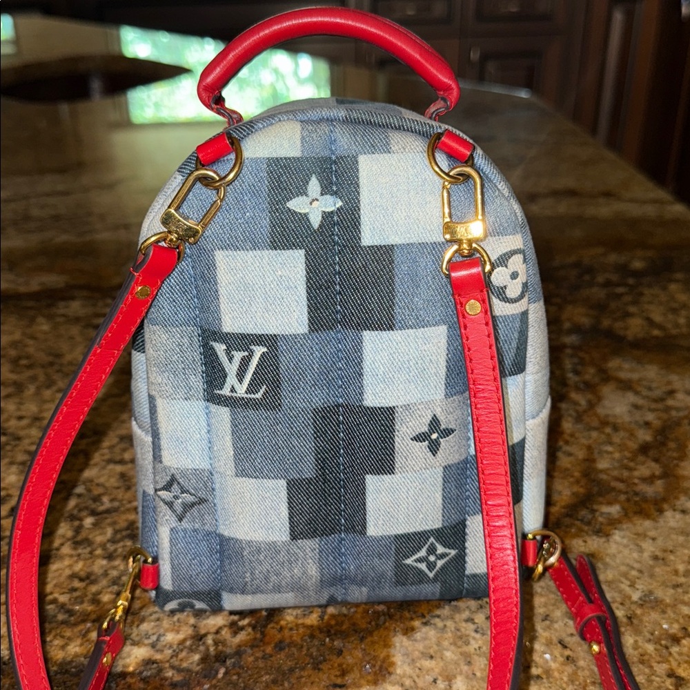 Louis Vuitton Monogram Denim Patchwork Mini Backp… - image 6